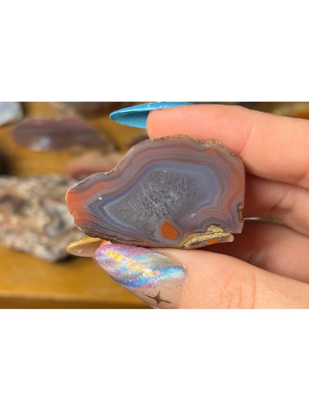 Queensland Creek Agate • Natural Australian Banded Stone • Polished
